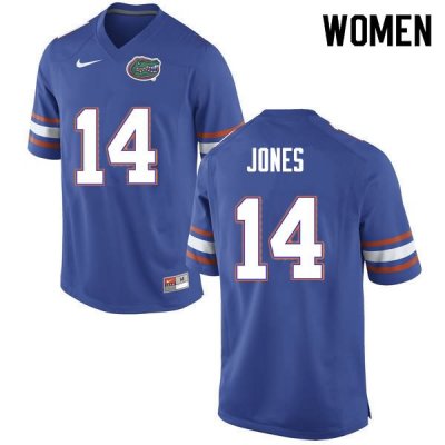 Women's Florida Gators #14 Emory Jones NCAA Nike Blue Authentic Stitched College Football Jersey LKA8362VP